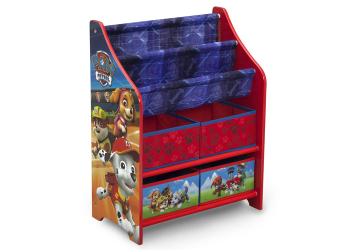 Delta Children Paw Patrol (1121) Book and Toy Organizer (TB83344PW), Right Facing Silo, a1a