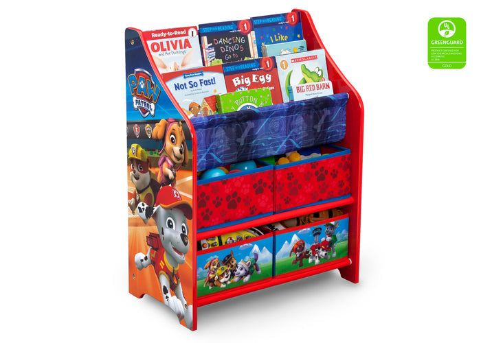 Delta Children Paw Patrol (1121) Book and Toy Organizer (TB83344PW), Right Facing Silo, a1a