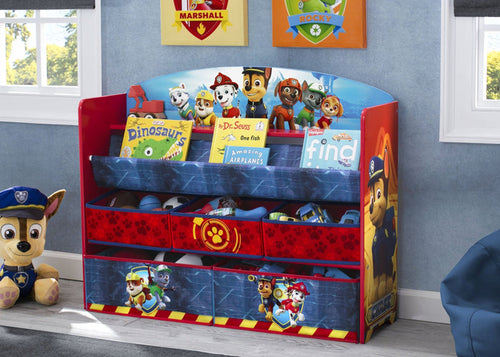Delta Children Paw Patrol (1121) Deluxe Book and Toy Organizer (TB83271PW) Hangtag, a1a