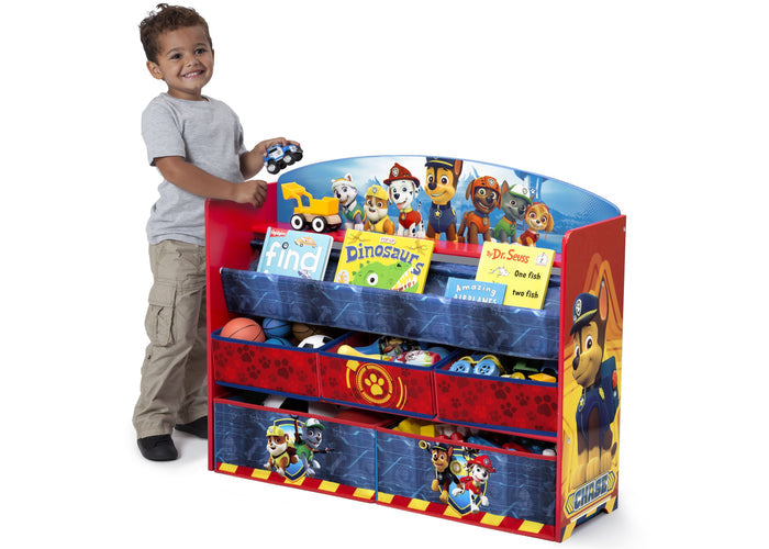 Delta Children Paw Patrol (1121) Deluxe Book and Toy Organizer (TB83271PW) Model, a4a