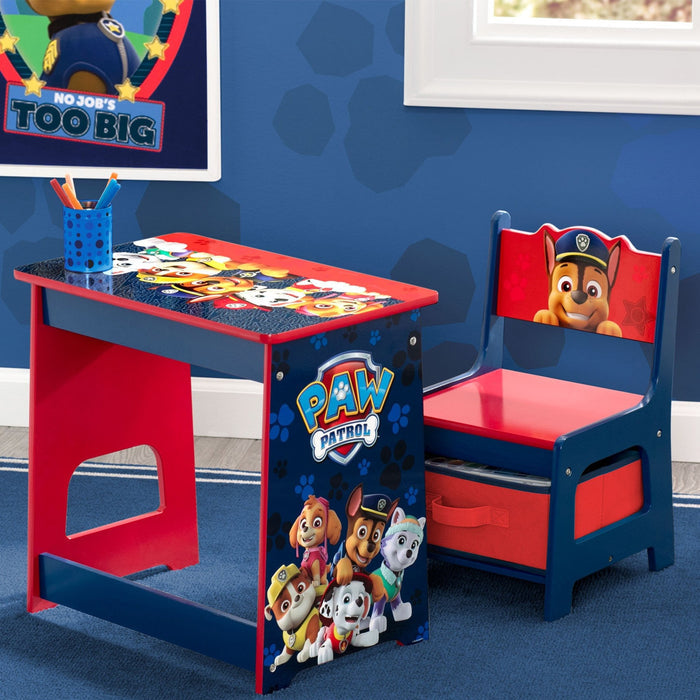 PAW Patrol Kids Wood Desk and Chair Set (1121)
