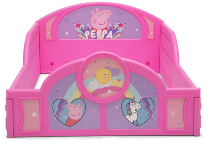 Delta Children Peppa Pig (1171) Plastic Sleep and Play Toddler Bed, Footboard View