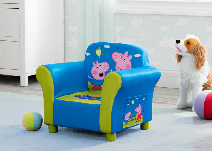 Delta Children Peppa Pig Upholstered Chair, Hangtag View
