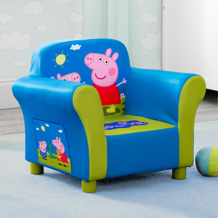 UP83583PG peppa pig upholstered chair hangtag marketing