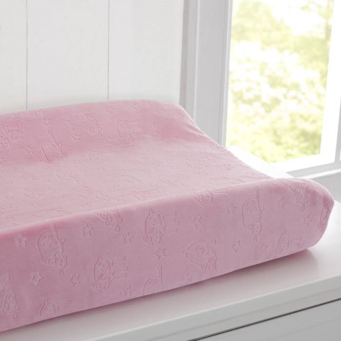 Perfect Sleeper Contoured Changing Pad with Plush Cover Pink (5059)