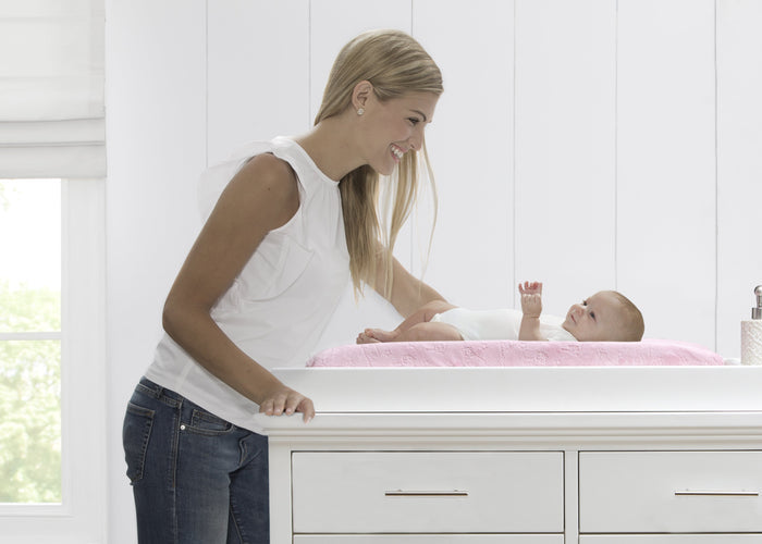Perfect Sleeper Contoured Changing Pad with Plush Cover Pink (5059)