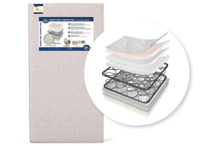 Serta Perfect Sleeper® Pirouette Crib and Toddler Mattress Cutout View a1a No Color (NO)