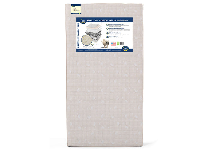 Serta Perfect Sleeper® Pirouette Crib and Toddler Mattress Front View a3a No Color (NO)