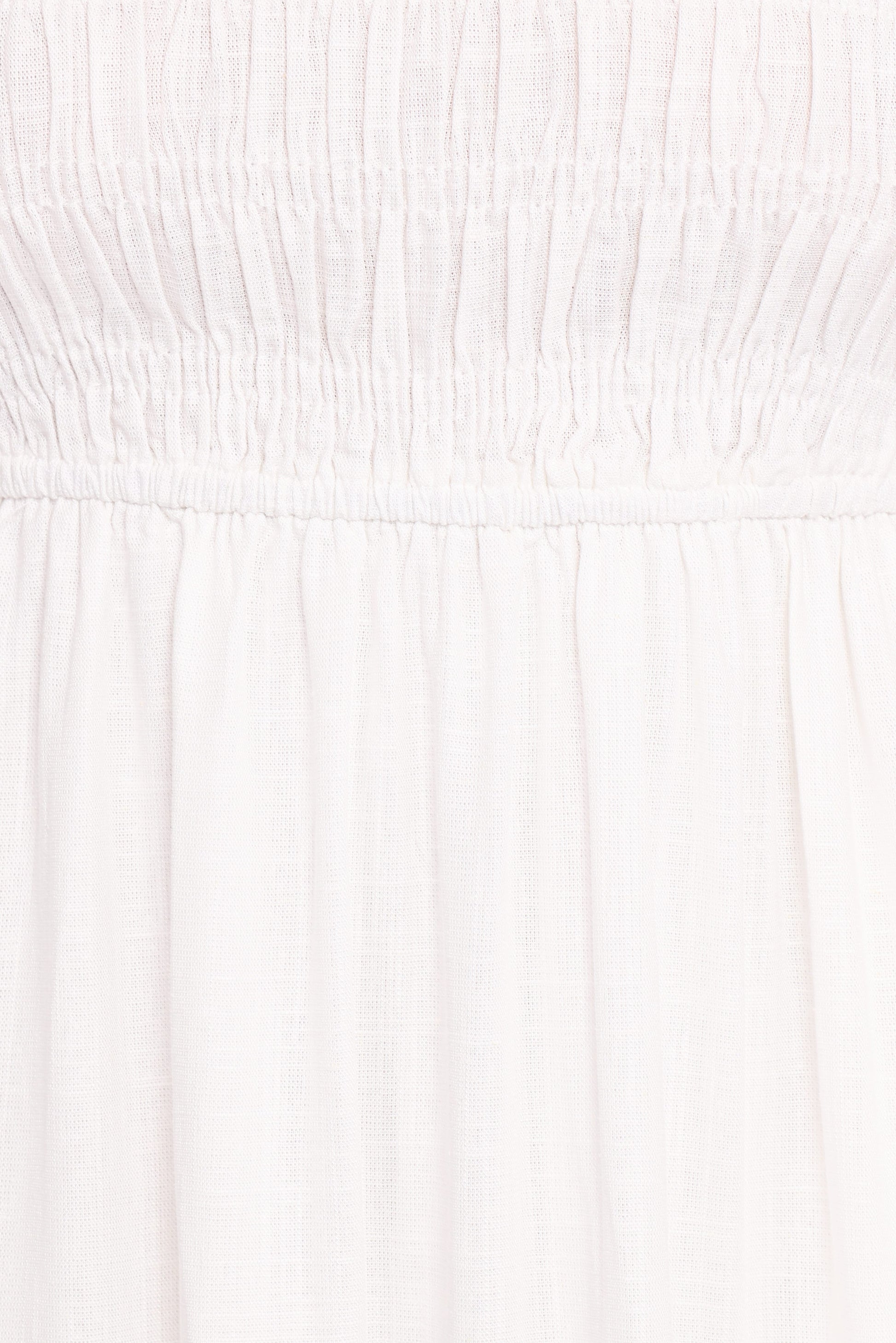 Emari Puff Sleeve Mini Dress - White