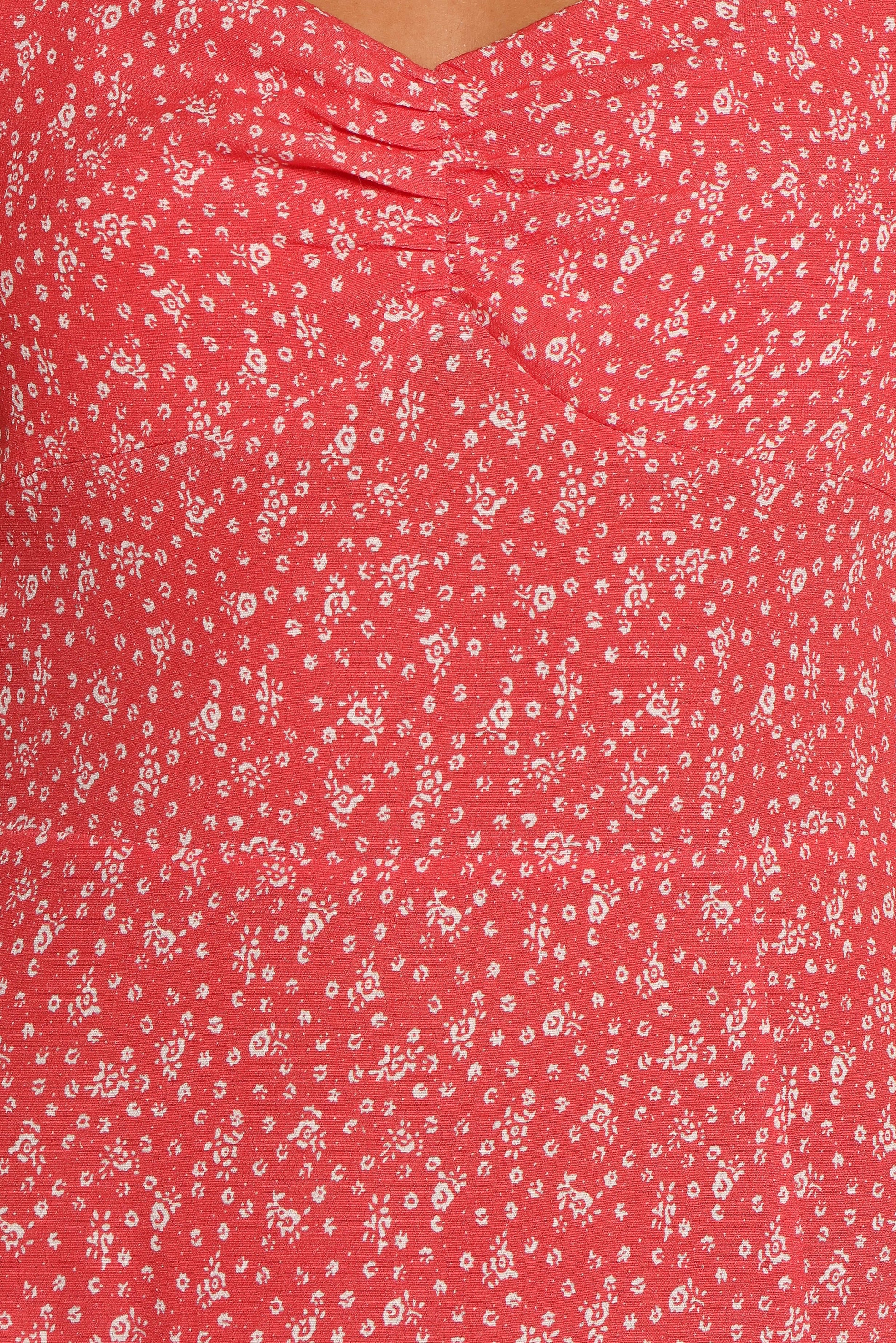 Franklin Dress - Red Floral