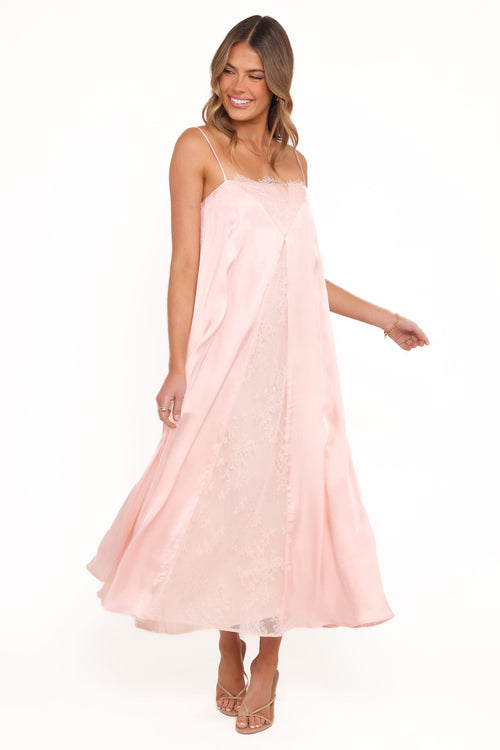 Halsey Midi Dress - Pink