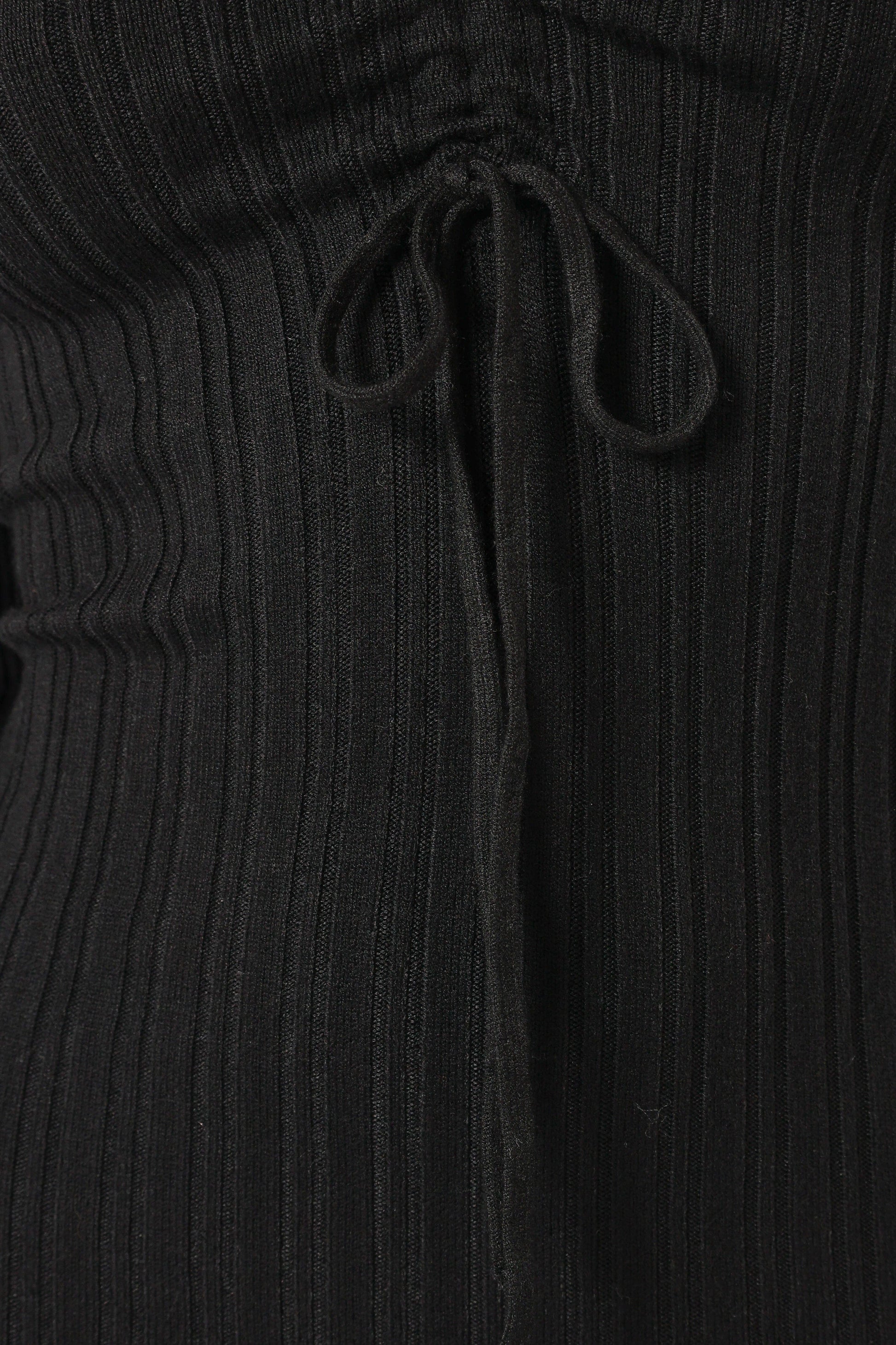 Irene Long Sleeve Midi Dress - Black