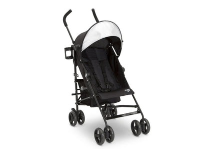 Delta Children Black (001) Pilot Stroller, Right Silo View