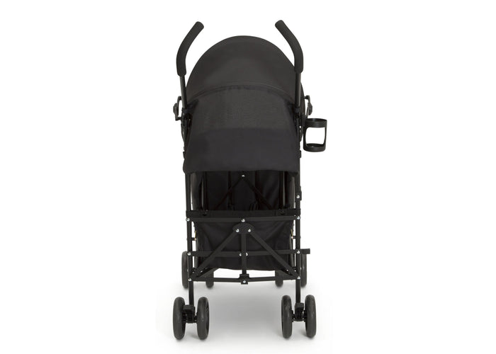 Delta Children Black (001) Pilot Stroller, Rear Silo View