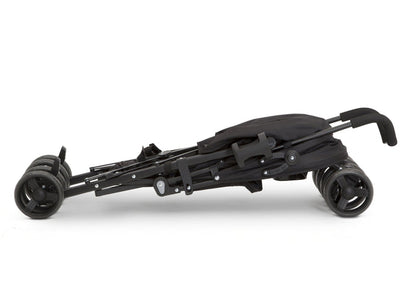Delta Children Black (001) Pilot Stroller, Folded View