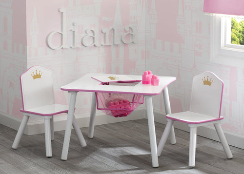 Delta Children Love Girl (1187) Princess Crown Kids Chair Set and Table Hangtag View