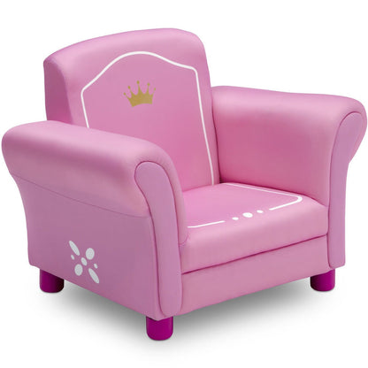 Delta Children Love Girl (1187) Princess Crown Kids Upholstered Chair