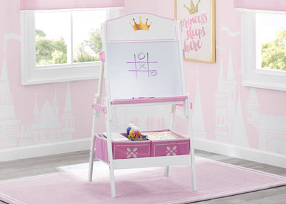 Delta Children Love Girl (1187) Princess Crown Wooden Activity Easel with Storage, Hangtag View