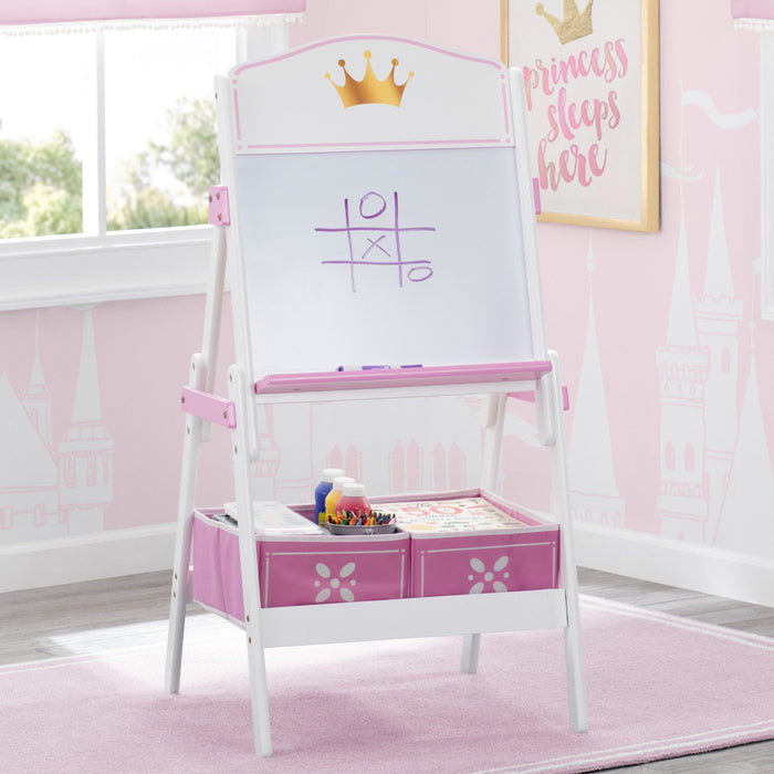 Delta Children Love Girl (1187) Princess Crown Wooden Activity Easel with Storage