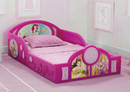 Princess Deluxe Toddler Bed with Attached Guardrails Disney Princess (1034)