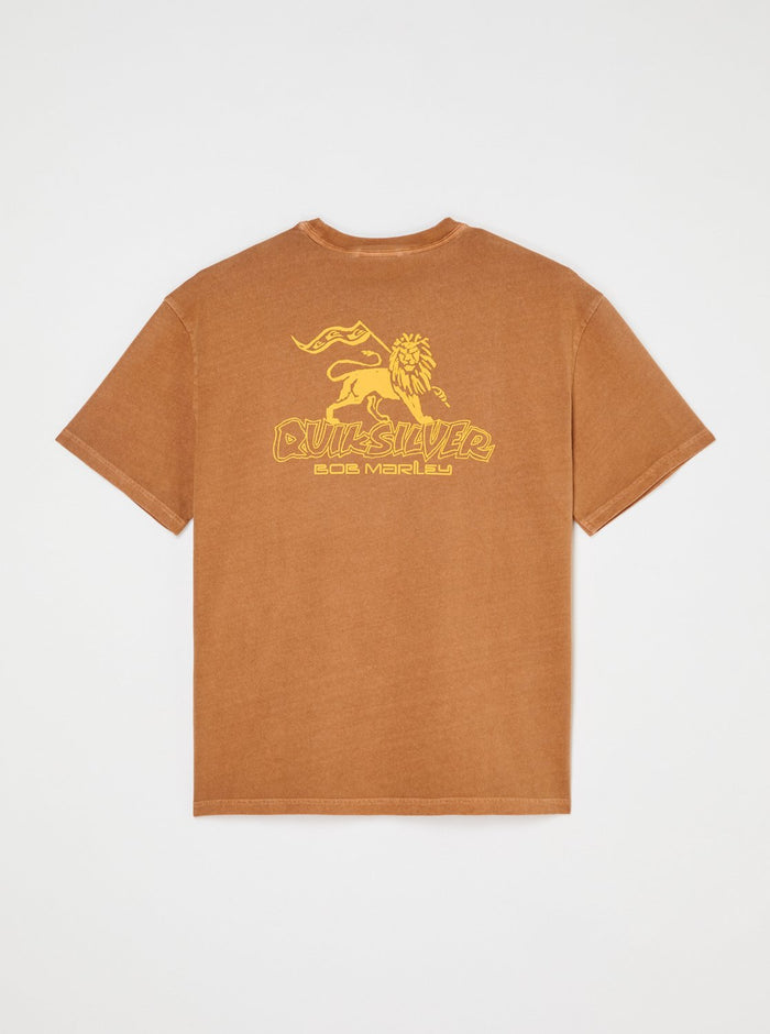 Quiksilver Bob Marley Zion T-Shirt - Light Brown