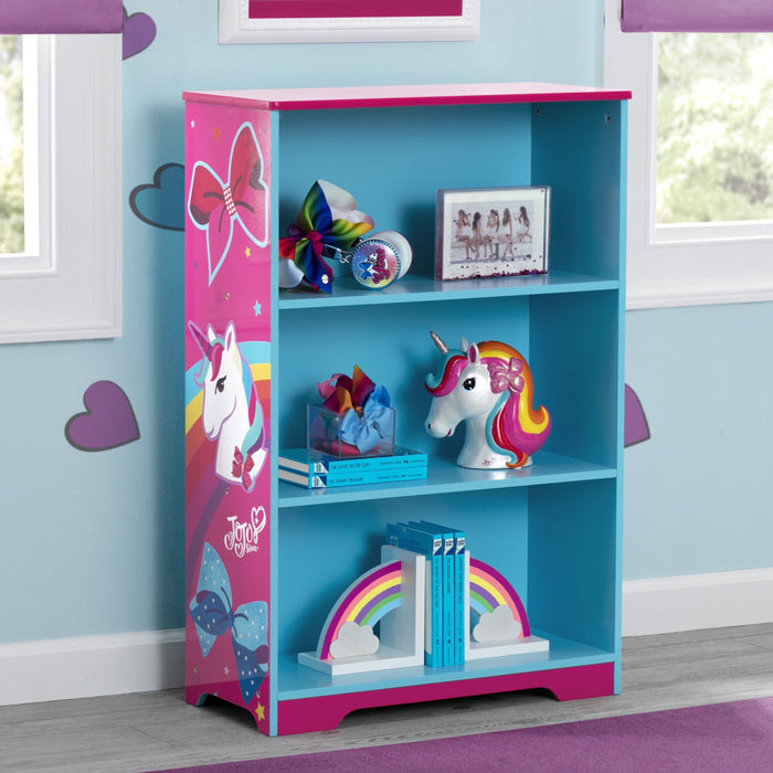 Delta Children JoJo Siwa Deluxe 3-Shelf Bookcase, Hangtag View Jojo Siwa (1126)