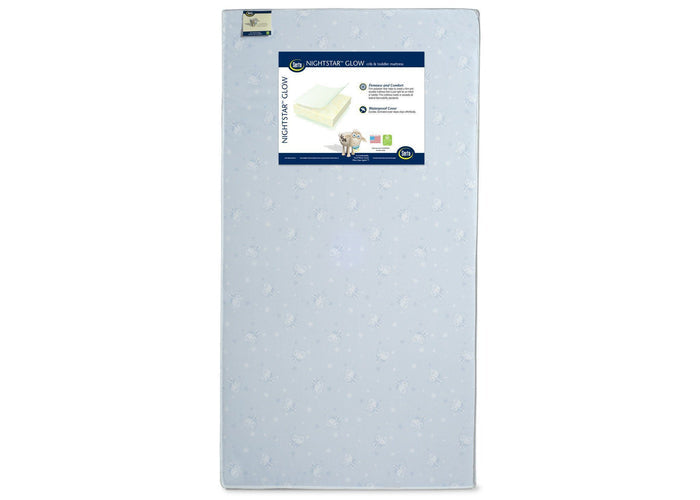 Serta Nightstarâ„¢ Glow Crib & Toddler Mattress Front View a3a No Color (NO)