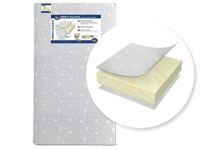 Serta Perfect Balance Crib and Toddler Mattress No Color (NO)