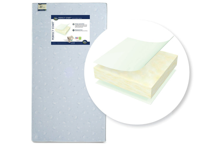 Serta Perfect Startâ„¢ Crib & Toddler Mattress Front View a1a No Color (NO)