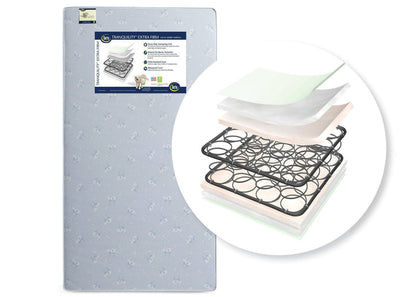 Serta Tranquility Extra Firm Crib & Toddler Mattress Front View a1a No Color (NO)
