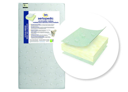 Serta Sertapedic® Ocean Breeze Crib and Toddler Mattress Cutout View a1a No Color (NO)