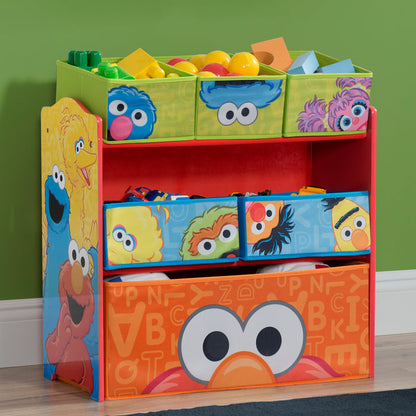 TB84735SS 999 Sesame Street Multi Bin Toy Organizer Lifestyle 101