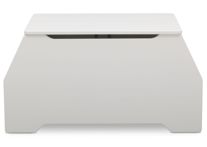 Delta Children Bianca White (130) Nolan Toybox (W101450), Front View, b4b