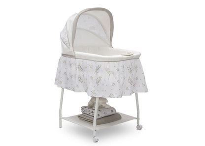 Little Folks Willow (2162) Silent Auto Gliding Bassinet by Delta Children, Right Silo View