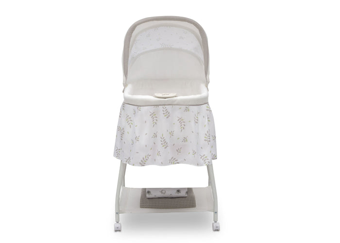 Little Folks Willow (2162) Silent Auto Gliding Bassinet by Delta Children, Front Silo View