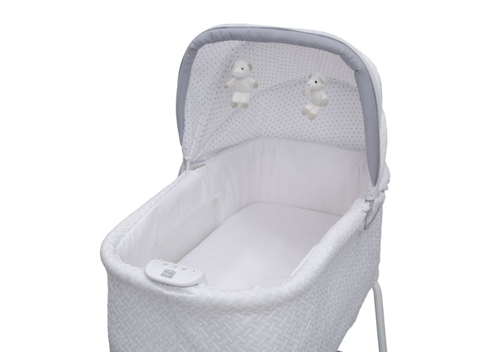 Silent Auto Gliding Elite Bassinet - Basketweave (2113) 701405-2113