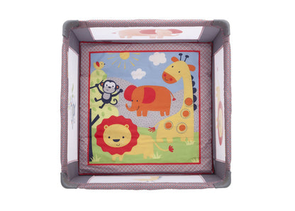 Delta Children Safari Fun In The Jungle (745) Novel Ideas Square 36 by 36 Playard, Bird's Eye View c3c
