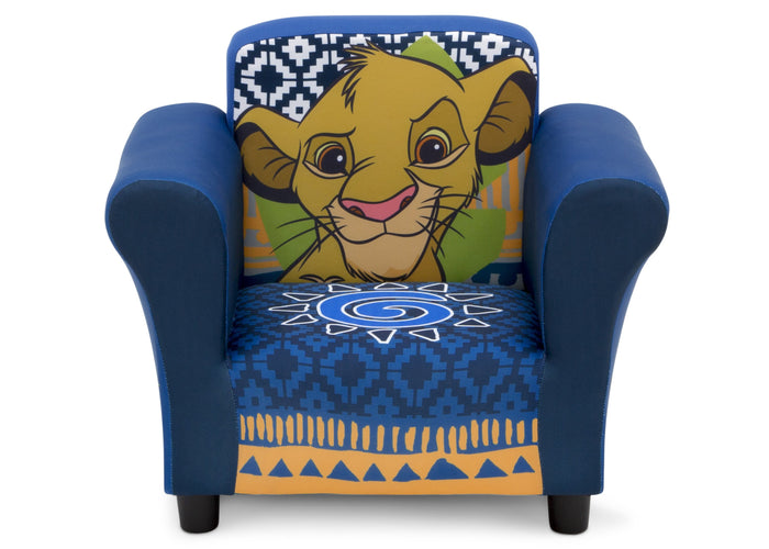 Delta Children The Lion King (1079) Kids Upholstered Chair, Front Silo View