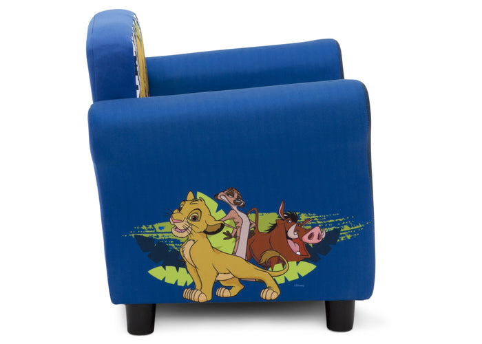 Delta Children The Lion King (1079) Kids Upholstered Chair, Right Side Silo View
