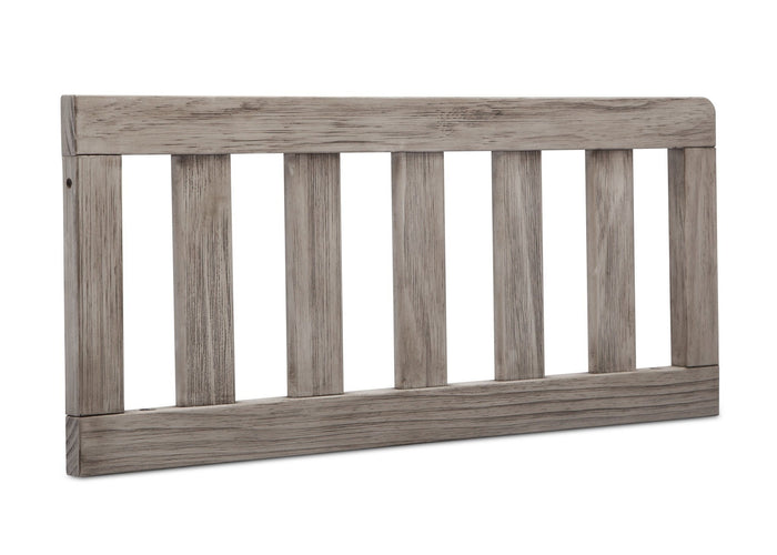 Simmons Kids Rustic White (119) Toddler Guardrail (180129), Angled View b1b