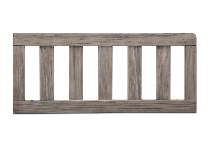 Simmons Kids Rustic White (119) Toddler Guardrail (180129), Front View b2b
