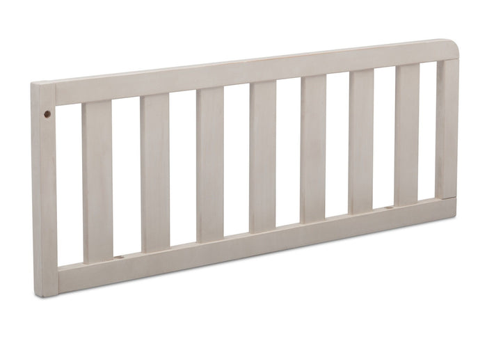 Simmons Kids Antique White (122) Toddler Guardrail, Angled View b2b