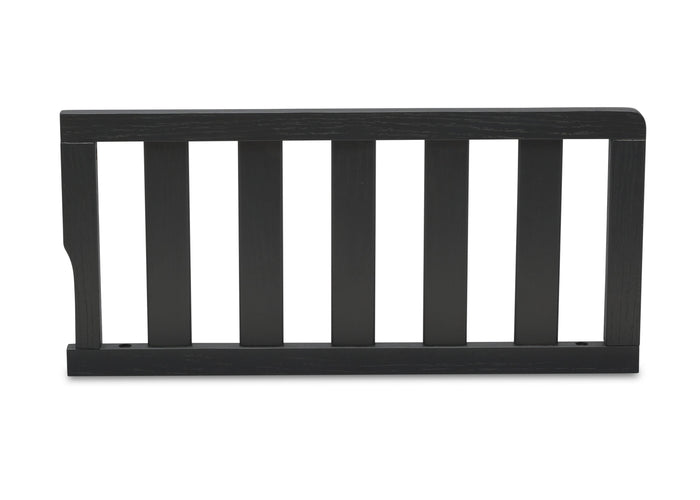 Delta Children Textured Midnight Grey (1347) Toddler Guardrail W0061, Front Silo View