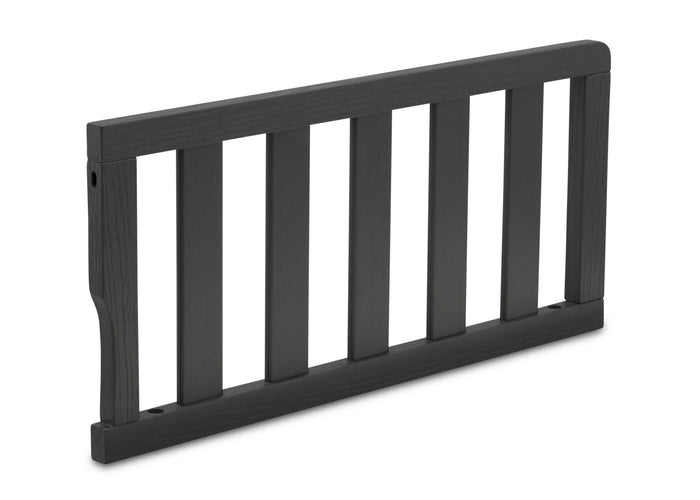 Delta Children Textured Midnight Grey (1347) Toddler Guardrail W0061, Right Silo View