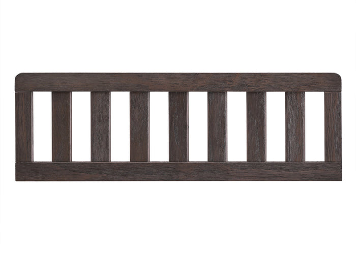 Wooden baby crib rail on a white background