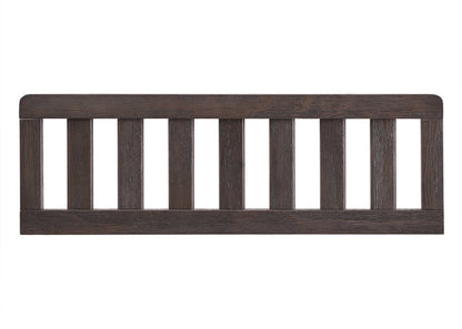 Wooden baby crib rail on a white background