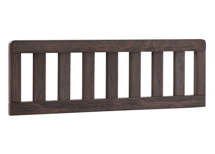 Wooden baby crib rail on a white background