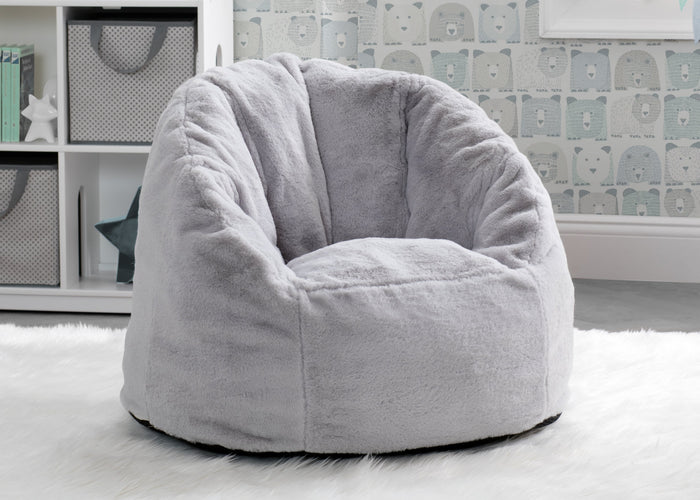 Toddler Snuggle Chair Grey Suede (5000)