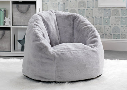 Toddler Snuggle Chair Grey Suede (5000)