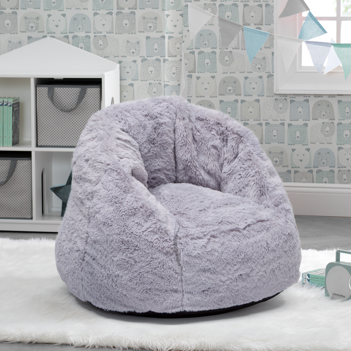 Toddler Snuggle Chair Grey Suede (5000)